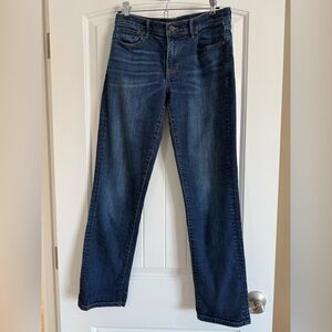 Banana Republic Indigo Girlfriend Straight Leg Jeans